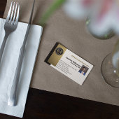 Carte De Visite CPA | Comptable professionnel noir | Or