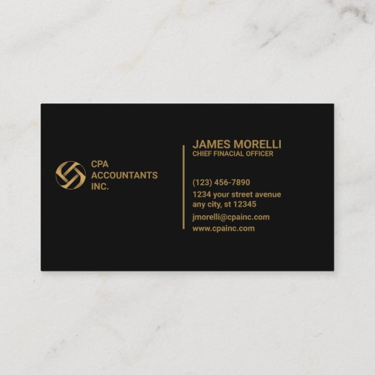 Carte De Visite CPA | Expert comptable (Dos)