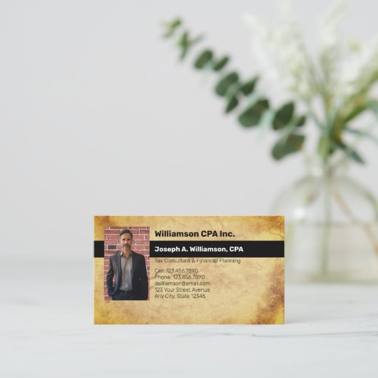 Carte De Visite CPA | Expert comptable fiscal (Debout devant)