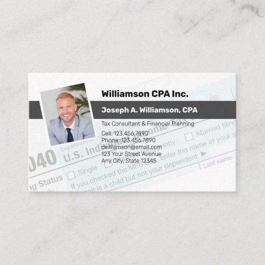 Carte De Visite CPA | Expert comptable fiscal (Devant)