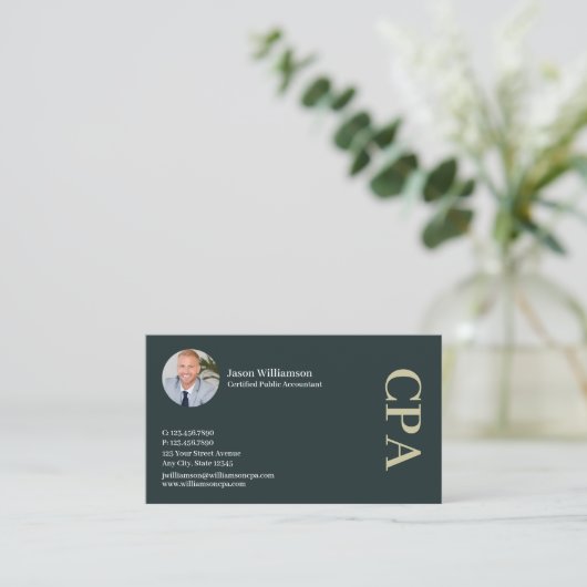 Carte De Visite CPA | Expert comptable fiscal (Debout devant)