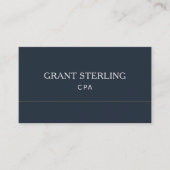 Carte De Visite CPA Navy Blue Professional (Devant)