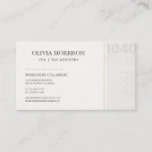Carte De Visite CPA Tax Accountant Professional (Devant)