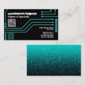Carte De Visite cpu v.3 avec code qr (Devant / Derrière)