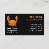 Carte De Visite Crab orange (Devant)