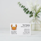 Carte De Visite Crab orange (Debout devant)