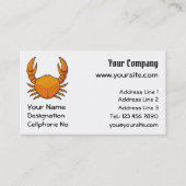 Carte De Visite Crab orange (Devant)