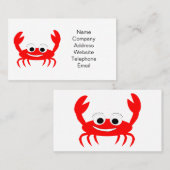 Carte de visite crabe (Devant / Derrière)
