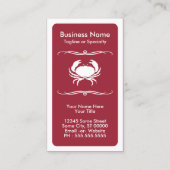 Carte De Visite crabe (Devant)