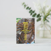 Carte De Visite Crabe à fer à cheval ... Restauration asiatique th (Debout devant)