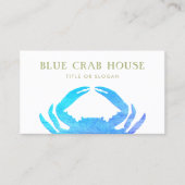 Carte De Visite Crabe bleu (Devant)