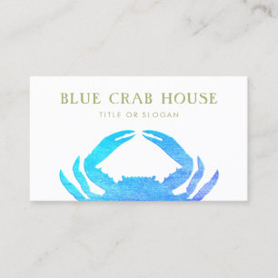 Carte De Visite Crabe bleu