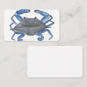 Carte De Visite Crabe bleu (Devant / Derrière)