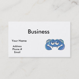 Carte De Visite crabe bleu endormi