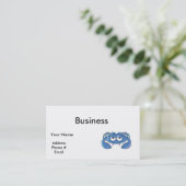 Carte De Visite crabe bleu endormi (Debout devant)