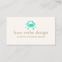 Crabe d'aquarelle turquoise côtière
