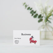 Carte De Visite crabe drôle (Debout devant)