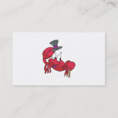 Carte De Visite crabe drôle qui danse (Dos)