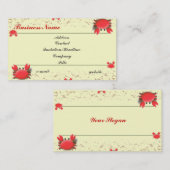 Carte De Visite Crabes (Devant / Derrière)