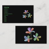 Carte De Visite Craie-comme des fleurs (Devant / Derrière)