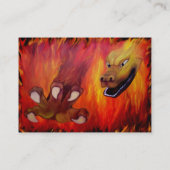 Carte De Visite Craie rouge dragon (Dos)