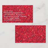 Carte De Visite Cranberries Festive Rouge (Devant / Derrière)