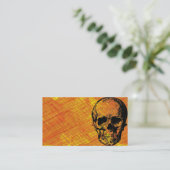 Carte de visite crâne (Debout devant)