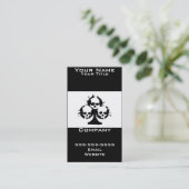 carte de visite crâne (Debout devant)