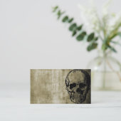 Carte de visite crâne (Debout devant)