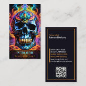 Carte de visite crâne (Devant / Derrière)