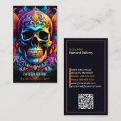 Carte de visite crâne (Devant / Derrière)