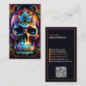 Carte de visite crâne (Devant / Derrière)