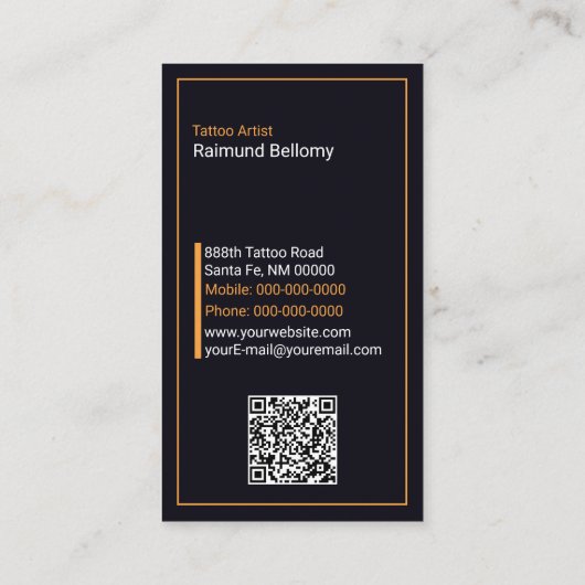 Carte de visite crâne (Dos)