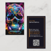 Carte de visite crâne (Devant / Derrière)