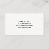 Carte De Visite Crane | Construction | Builder  (Dos)