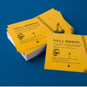 Carte De Visite Crane couchant | Thème de construction minimal