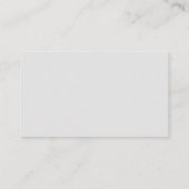 Carte De Visite Crane couchant | Thème de construction minimal (Dos)