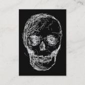 Carte De Visite Crâne, dans le blanc (Dos)