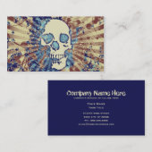 Carte De Visite crâne de haute fidélité (Devant / Derrière)