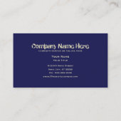 Carte De Visite crâne de haute fidélité (Dos)