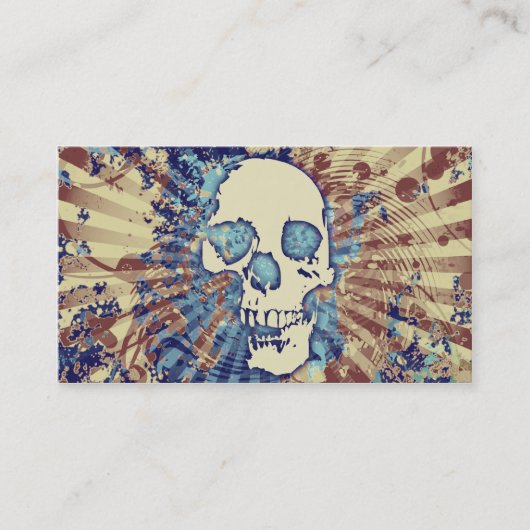 Carte De Visite crâne de haute fidélité (Devant)