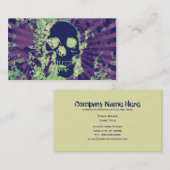 Carte De Visite crâne de haute fidélité (Devant / Derrière)