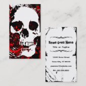 Carte De Visite crâne de haute fidélité (Devant / Derrière)