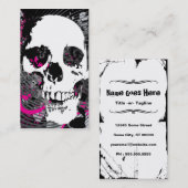 Carte De Visite crâne de haute fidélité (Devant / Derrière)