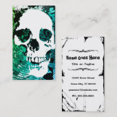 Carte De Visite crâne de haute fidélité (Devant / Derrière)