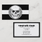Carte De Visite crâne de pirate (Devant / Derrière)