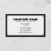 Carte De Visite crâne de pirate (Dos)