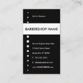 Carte De Visite crâne de sucre de raseur-coiffeur (Devant)