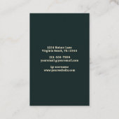 Carte De Visite Crâne de vache rustique Boho floral Ouest (Dos)