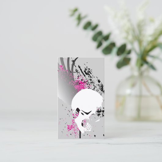 Carte De Visite crâne de vol (Debout devant)